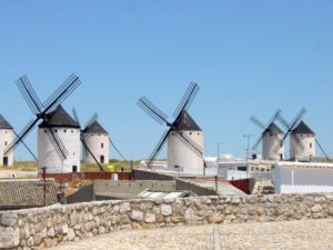 Windmills as seen from Campo de Criptana