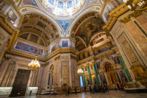 Interior view of St. Isaac's Cathedral