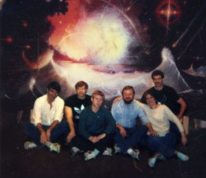 Ingo Swann with CRV students, May 1984 (courtesy, Charlene Shufelt) This was the group that contributed to the remote viewing manual