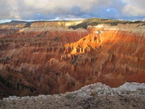 The layers of multi-spectral rock and hoodoo rock spires of Cedar Breaks, site for our Basic Controlled Remote Viewing Course "Aesthetic Impact" field trip, are not just awe-inspiring. They also radiate a profoundly spiritual quality.