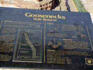 Goosenecks of the San Juan sign