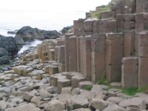 Two closeups of remote viewing target 210120418, the Giant's Causeway