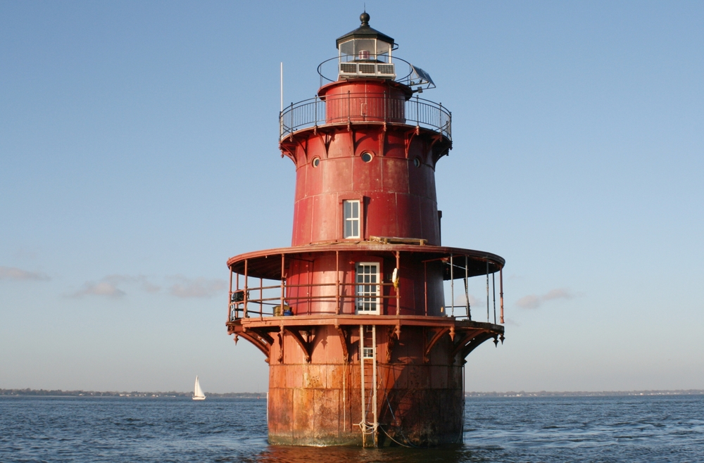 Target 210105652 is the Middle Ground Lighthouse in Hampton Roads channelVirginia