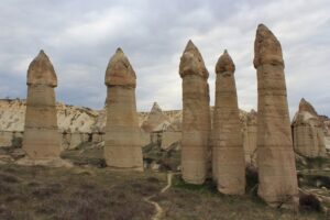 Closer view of remote viewing target 210216768 "fairy chimneys" in Cappodocia Turkey