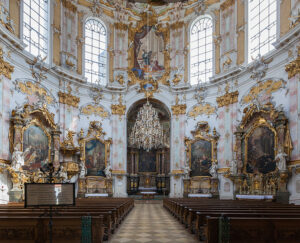 Interior view of remote viewing target 288, Ettal Monastery in Ettal, Bavaria, Germany
