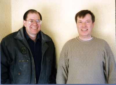 RVIS, Inc.'s first remote viewing class: Paul with Ed Bogges in January 1997