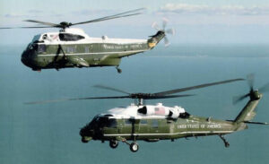 Marine Helicopter Squadron One is responsible for the green and white helicopters that ferry the US president around